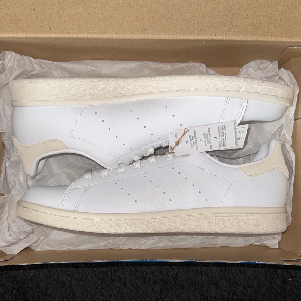 New Adidas Stan Smith Cloud White Wonder White. Sz.11.5m. Original box